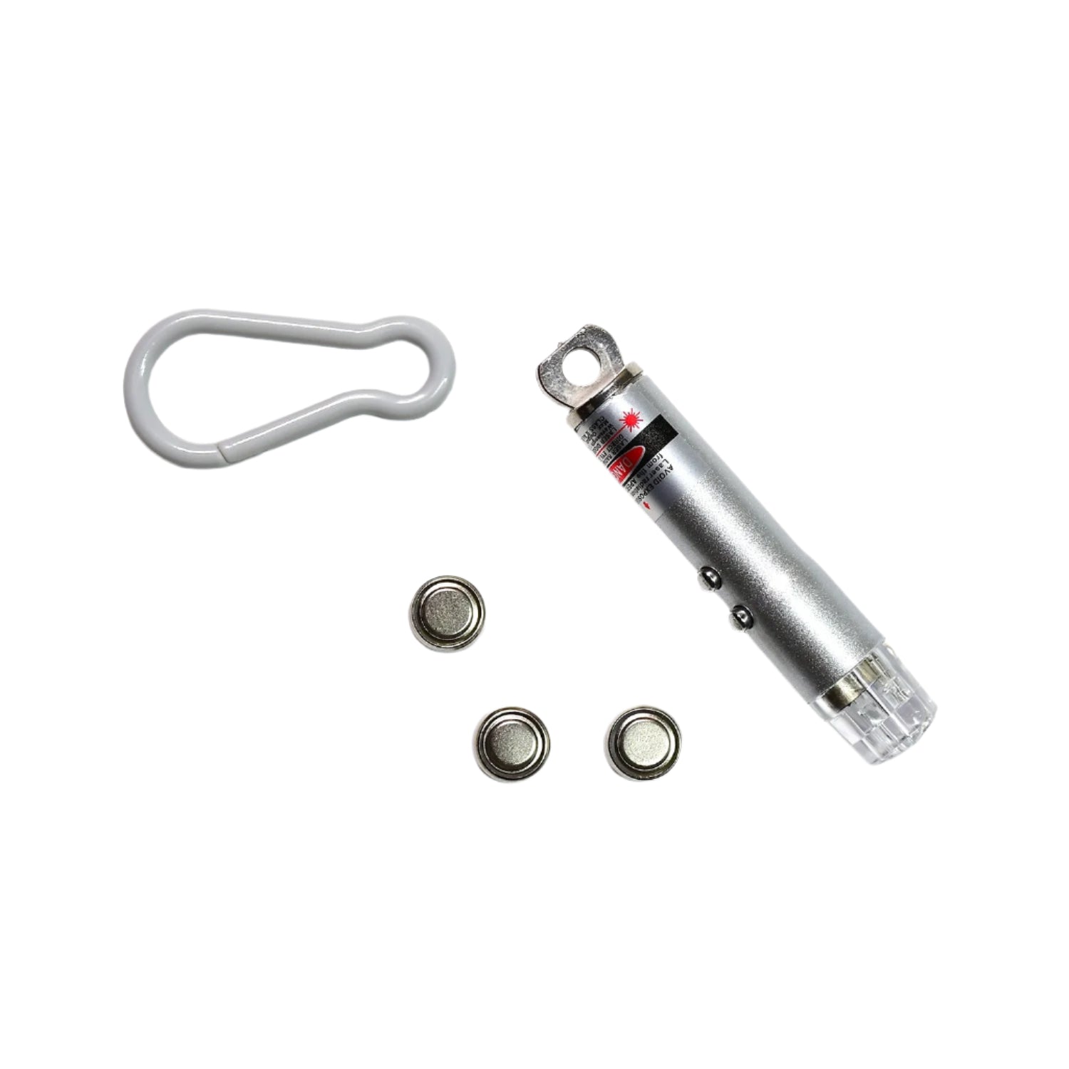 Torch keychain with LED flashlight and laser pointer Torch keychain with LED flashlight and laser pointer
